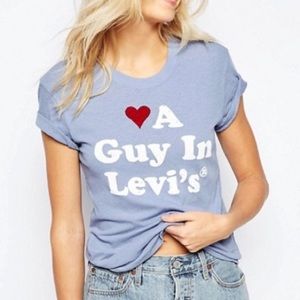 Levi’s Love A Guy In Levi’s Short Sleeve Tee
